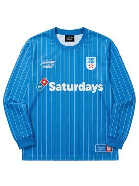 New! Saturdays x Domino's Pizza Long Sleeve Warm Up Soccer Jersey Men's Large